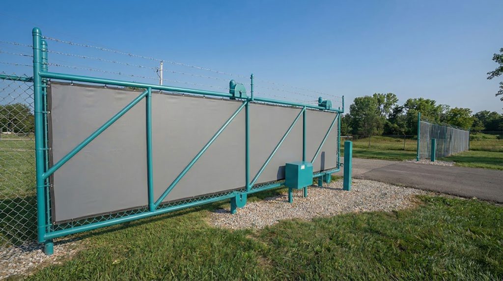 Temporary fence privacy screening