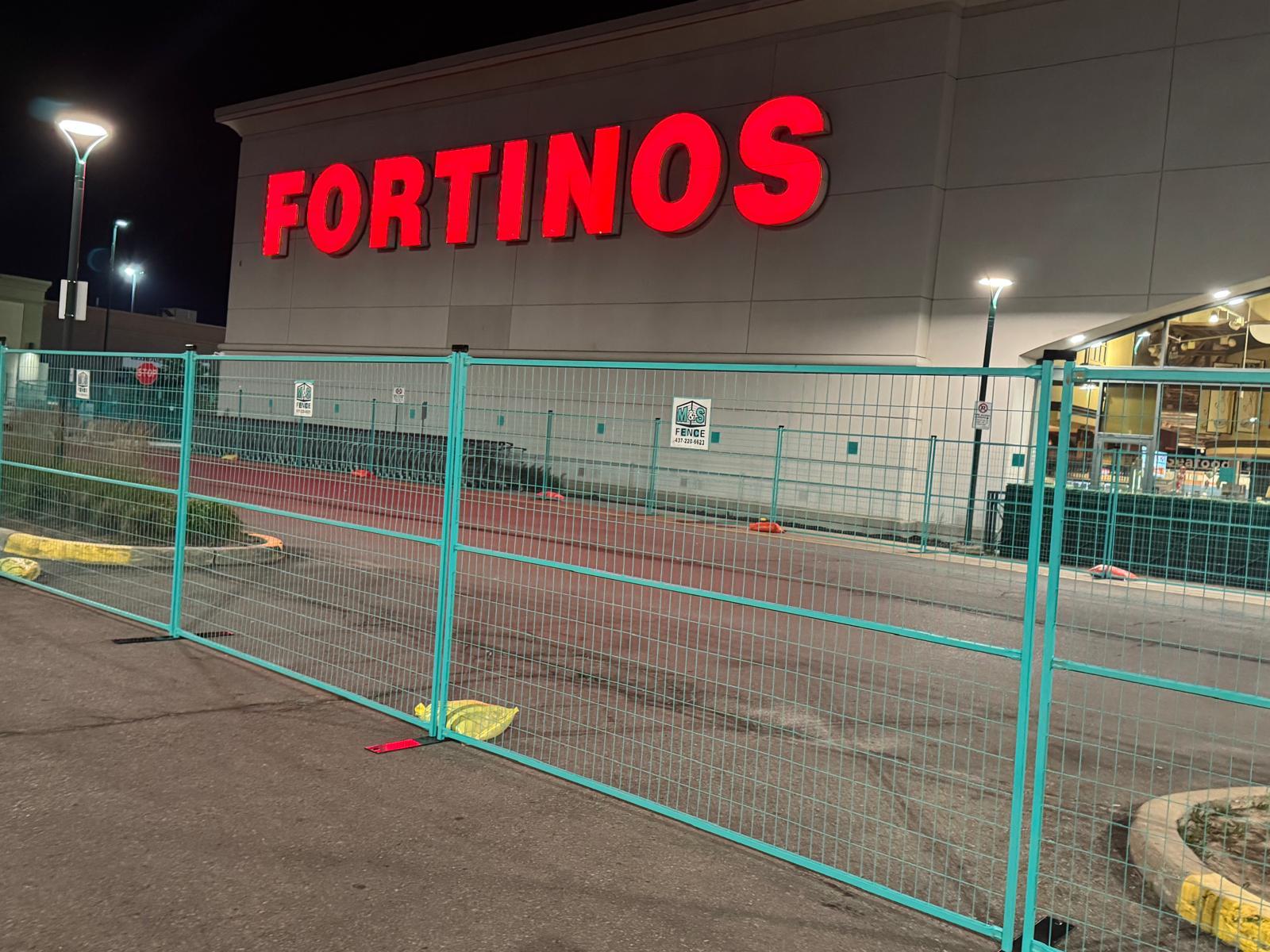 Commercial temporary fencing